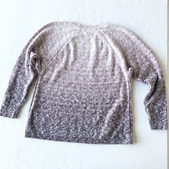 J JILL Pure Jill Artisanal Ombre Plumberry Multi Pullover Sweater Womens XS - Picture 3 of 8